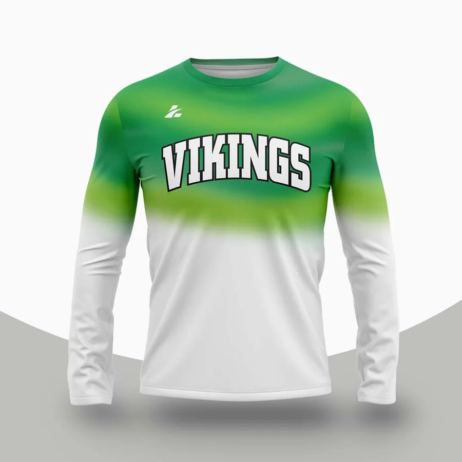 Long Sleeve Basketball Shirt made to order by ZEE Sports Wear — custom basketball team kit