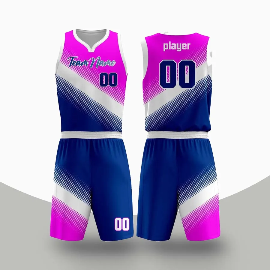 Reversible Basketball Uniforms made to order by ZEE Sports Wear — custom basketball team kit