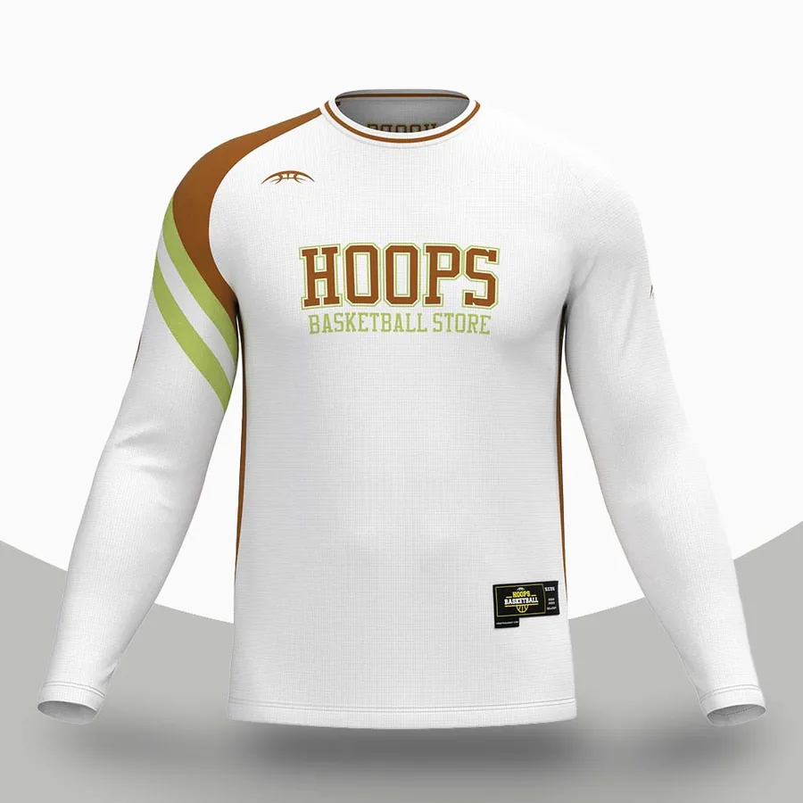 White Basketball Shirt made to order by ZEE Sports Wear — custom basketball team kit