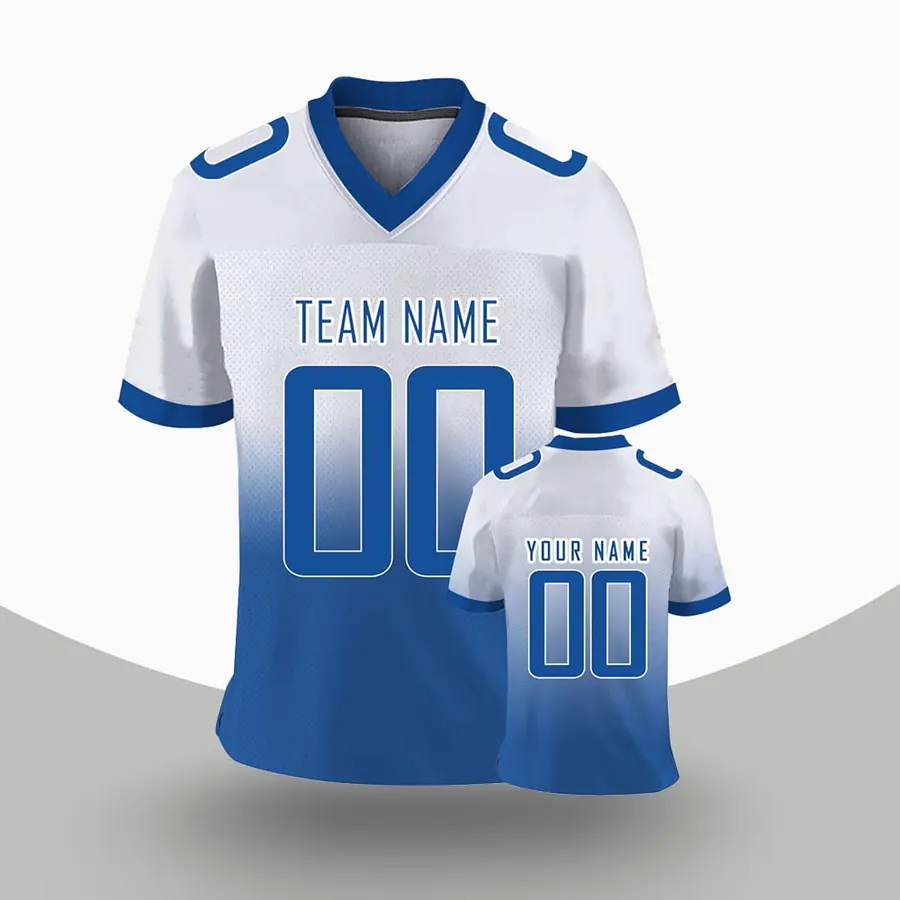 Custom football blank & plain jerseys made to order by ZEE Sports Wear
