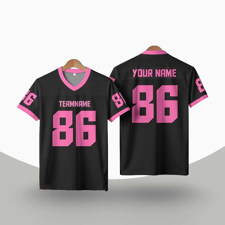 Custom Name Football Jerseys in another colourway, made by ZEE Sports Wear
