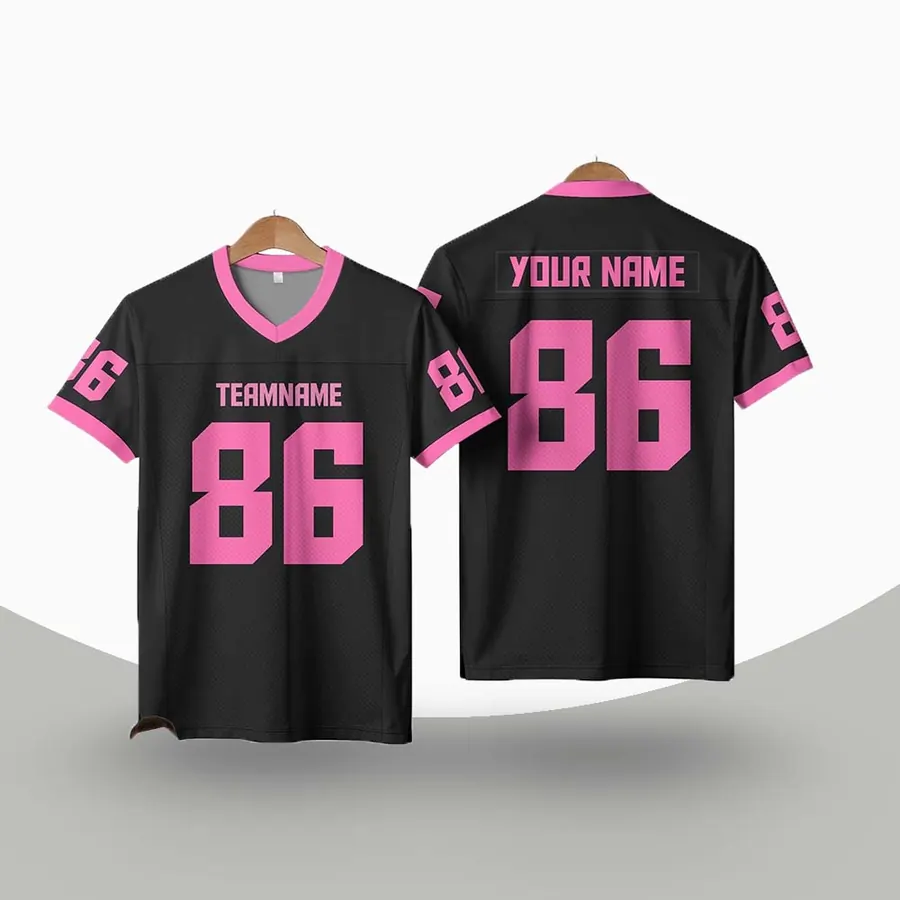 Custom Number Football Jerseys in another colourway, made by ZEE Sports Wear