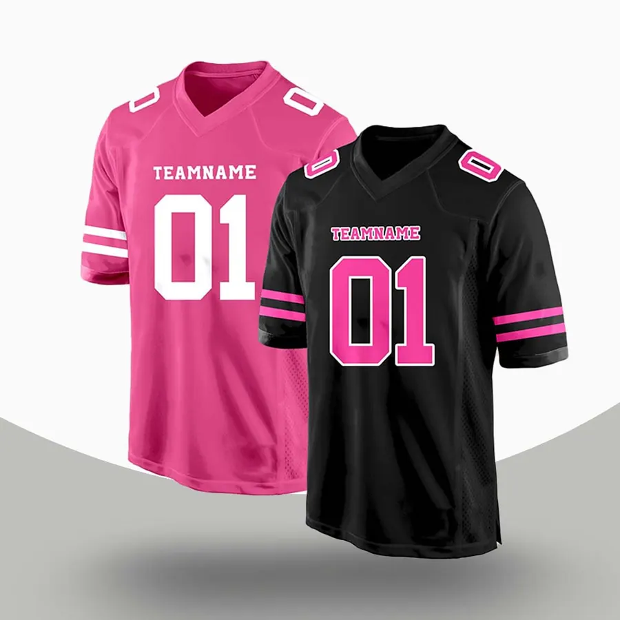 Custom Number Football Jerseys in another colourway, made by ZEE Sports Wear