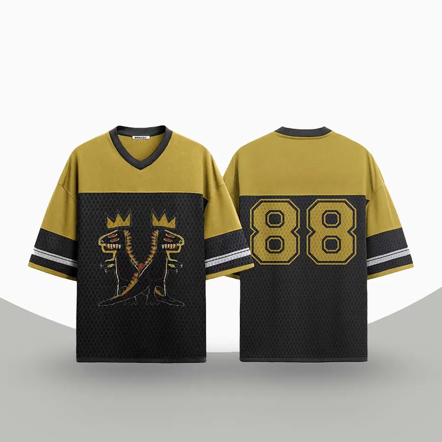 Custom Number Football Jerseys in another colourway, made by ZEE Sports Wear