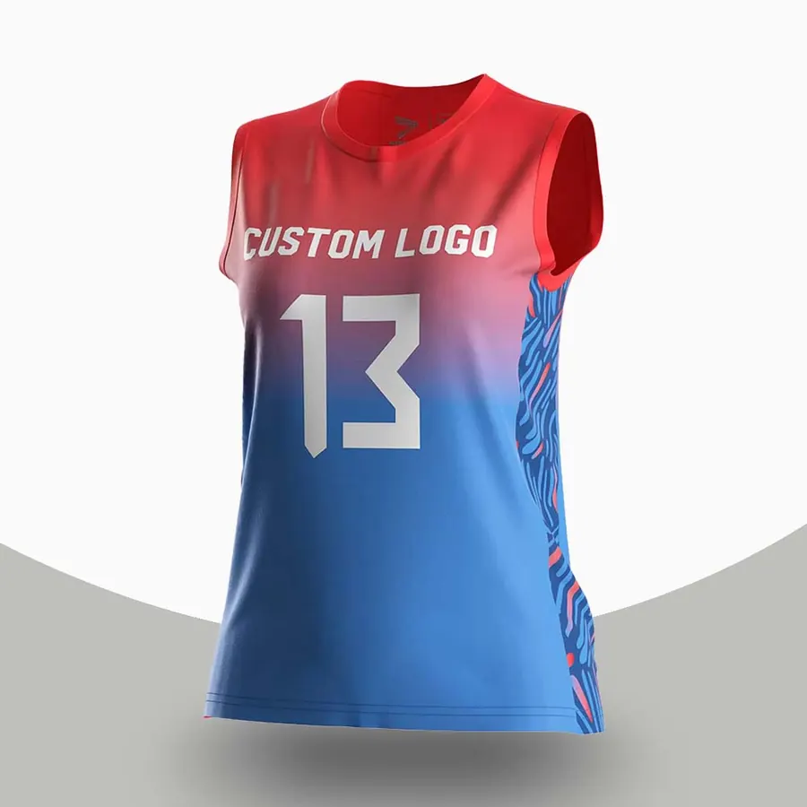 Custom volleyball custom printed jerseys made to order by ZEE Sports Wear