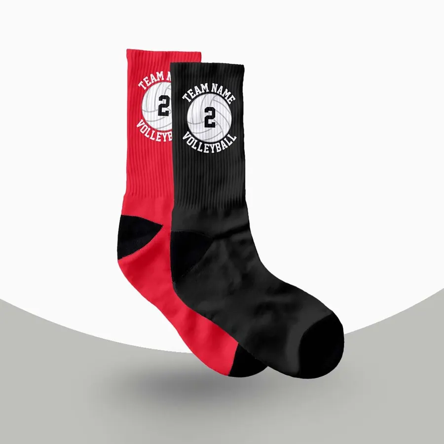 Custom volleyball socks & accessories made to order by ZEE Sports Wear